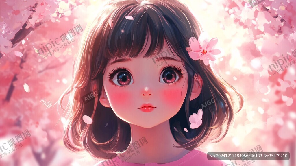 人物粉色治愈系唯美