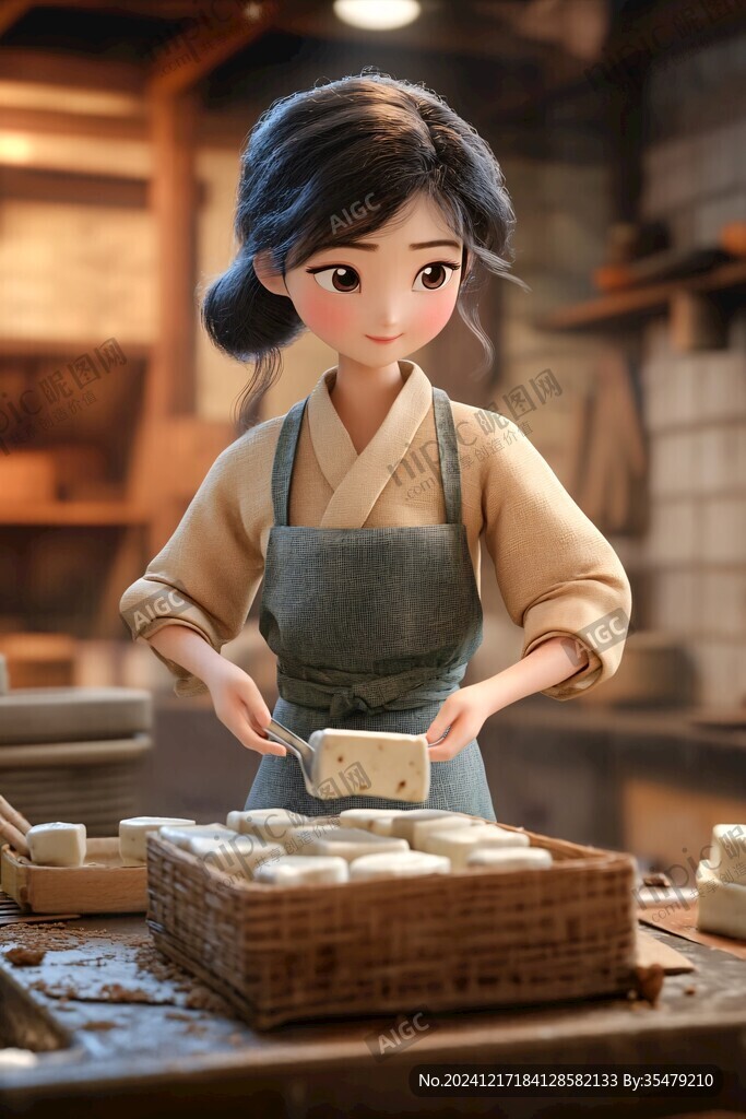 豆腐制作人物