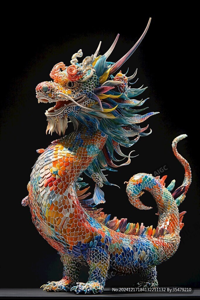 堆塑螭龍
