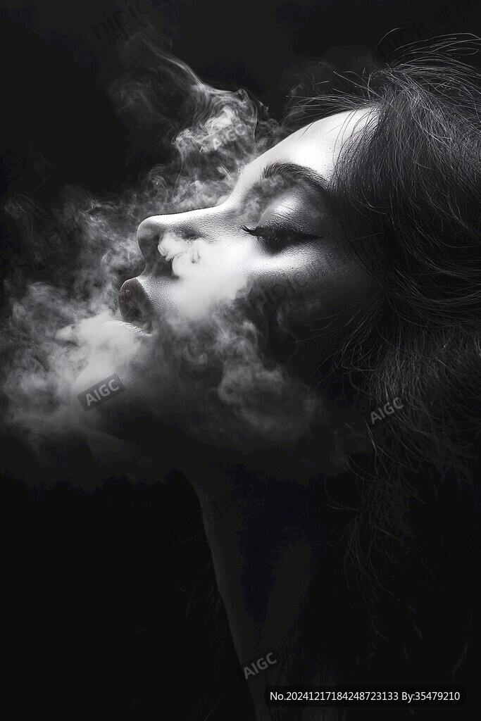 煙霧美女