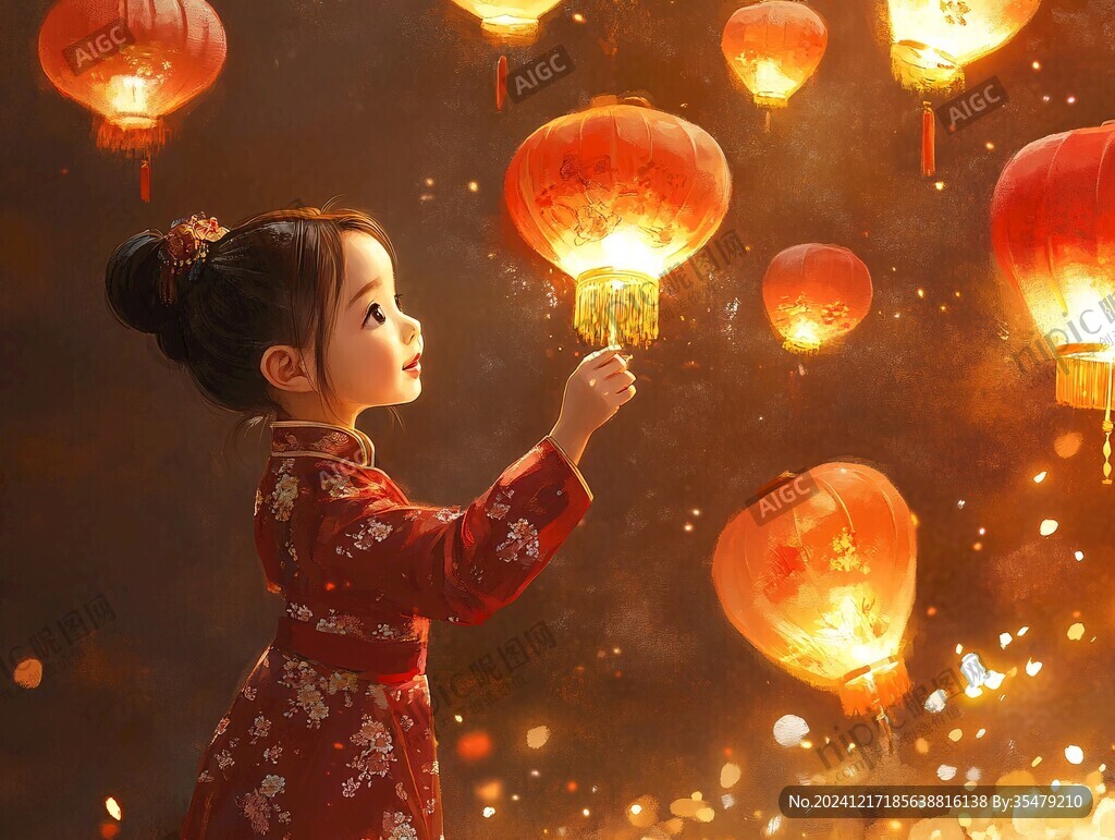 提燈籠的少女