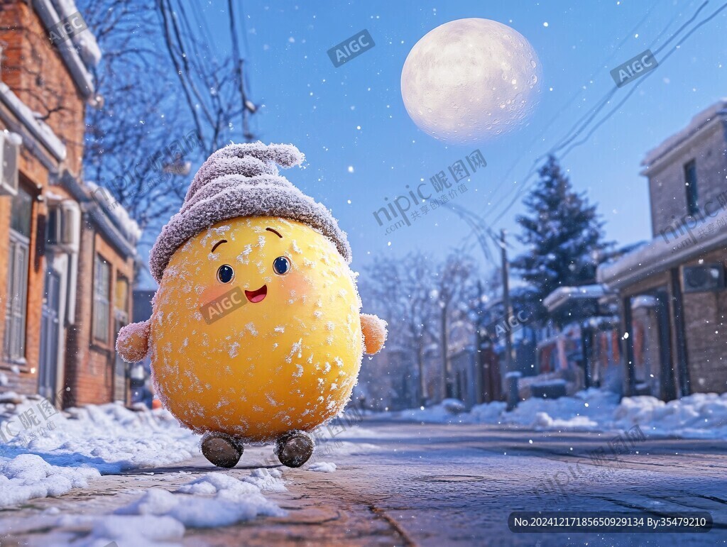 雪包雪饅頭光影