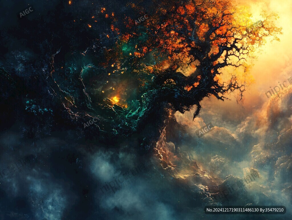 神秘夢幻的大樹