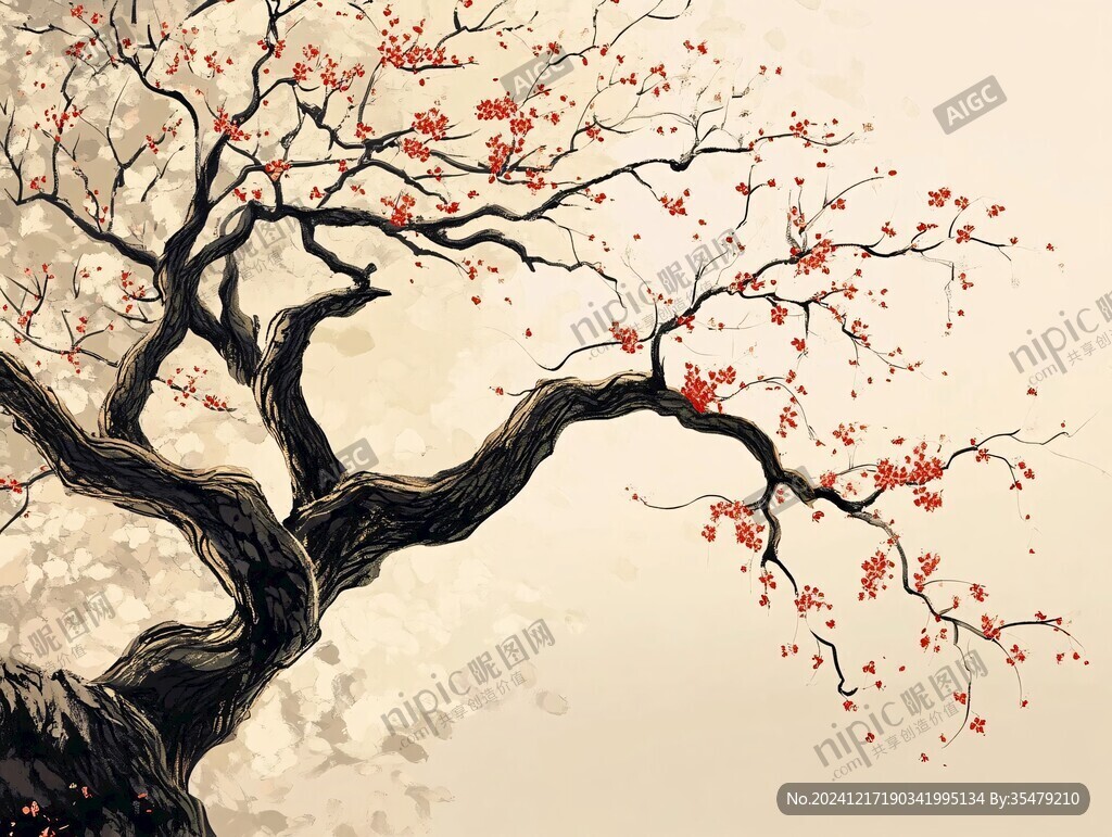 古風(fēng)意境樹