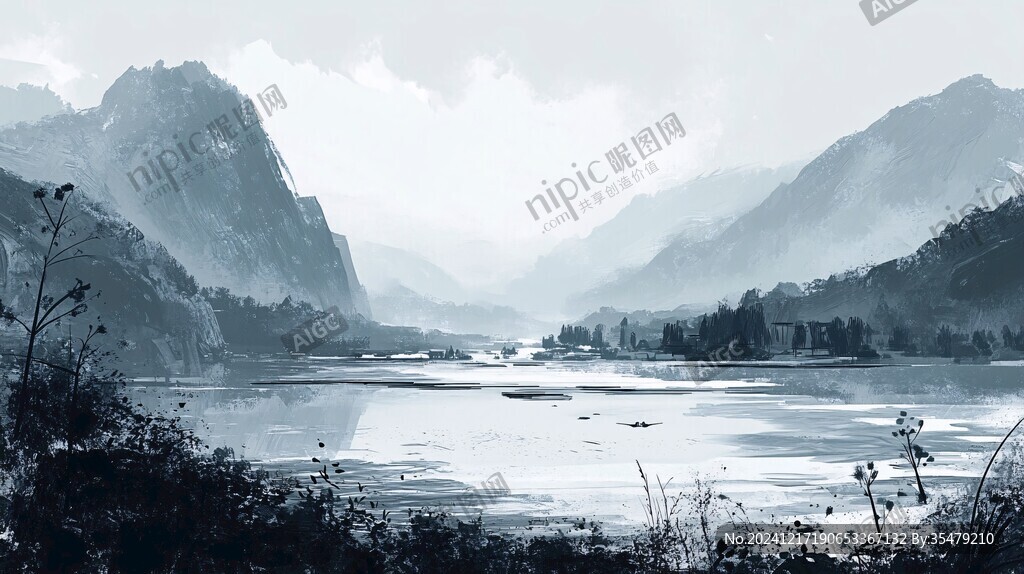 高清古風山水