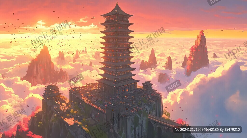 九天樓插畫