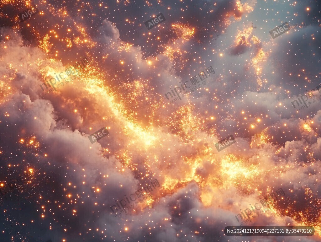 抽象背景浪漫星云