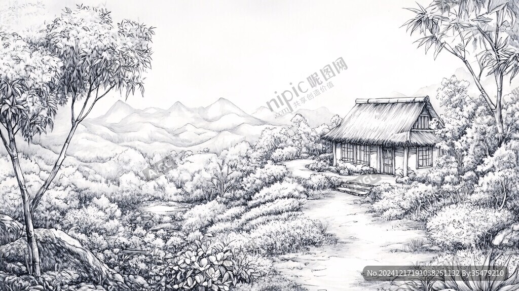 水墨數(shù)字畫山水畫壁紙