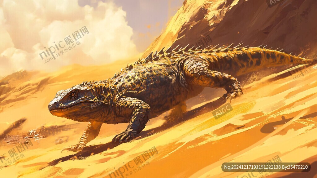 完齒獸插畫