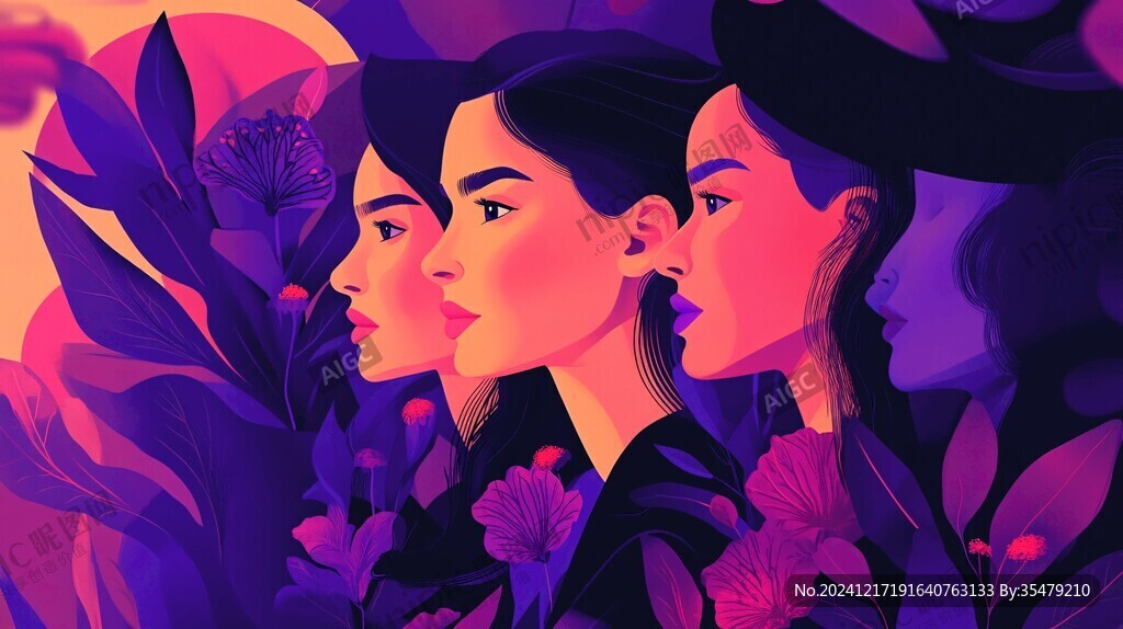 女性題材插畫