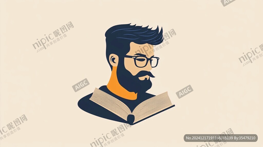 人物插畫logo