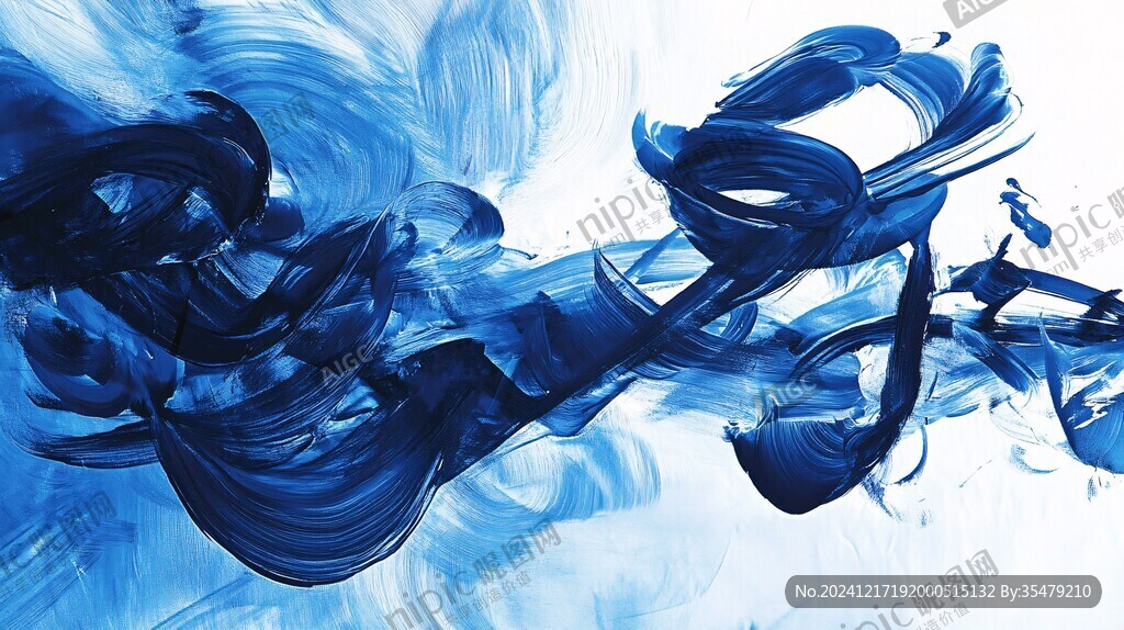 水墨暈染潑墨抽象畫