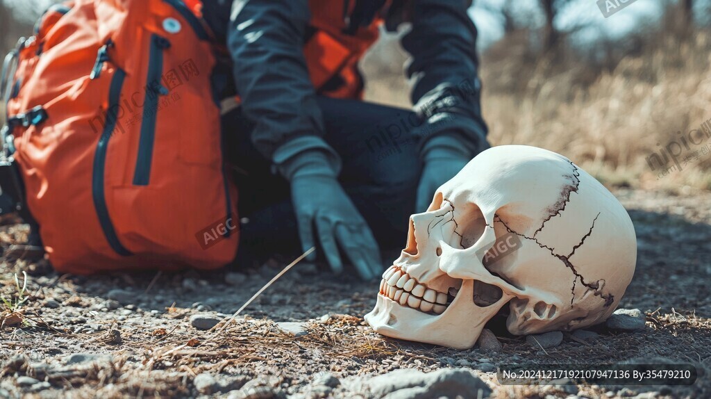 遺骸骨架