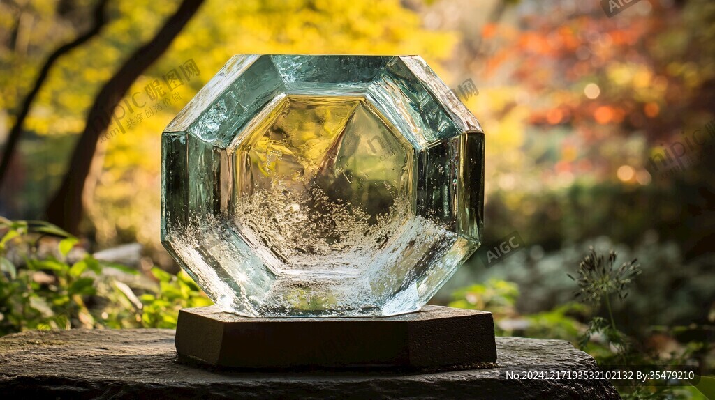 水晶球中的秋景