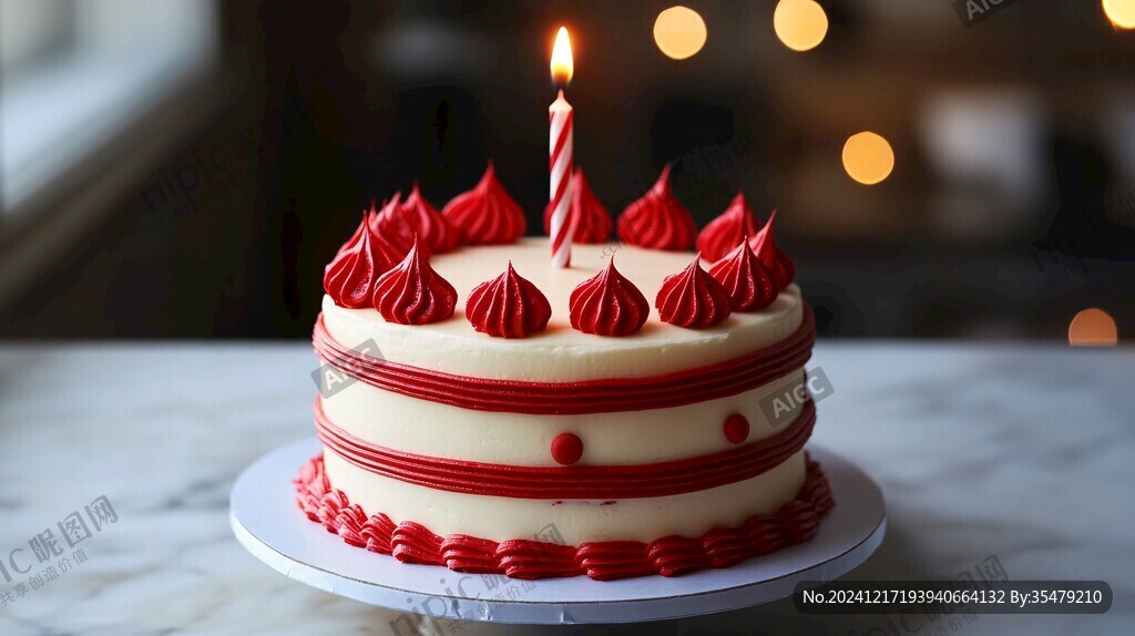 燭光生日蛋糕
