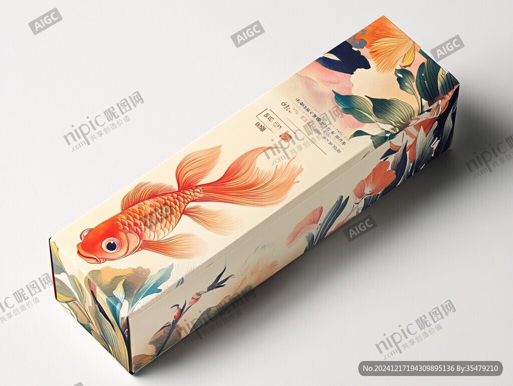 插畫(huà)魚(yú)包裝