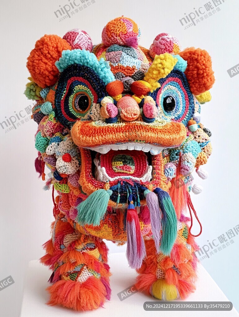 舞獅頭制作