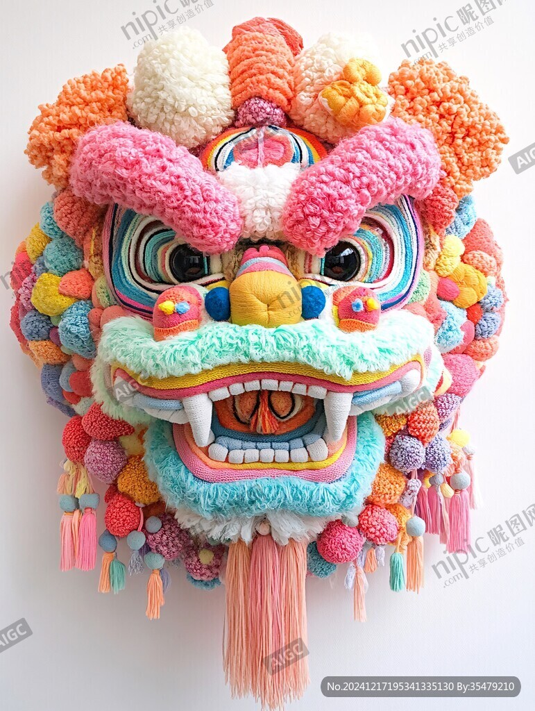 舞獅頭制作