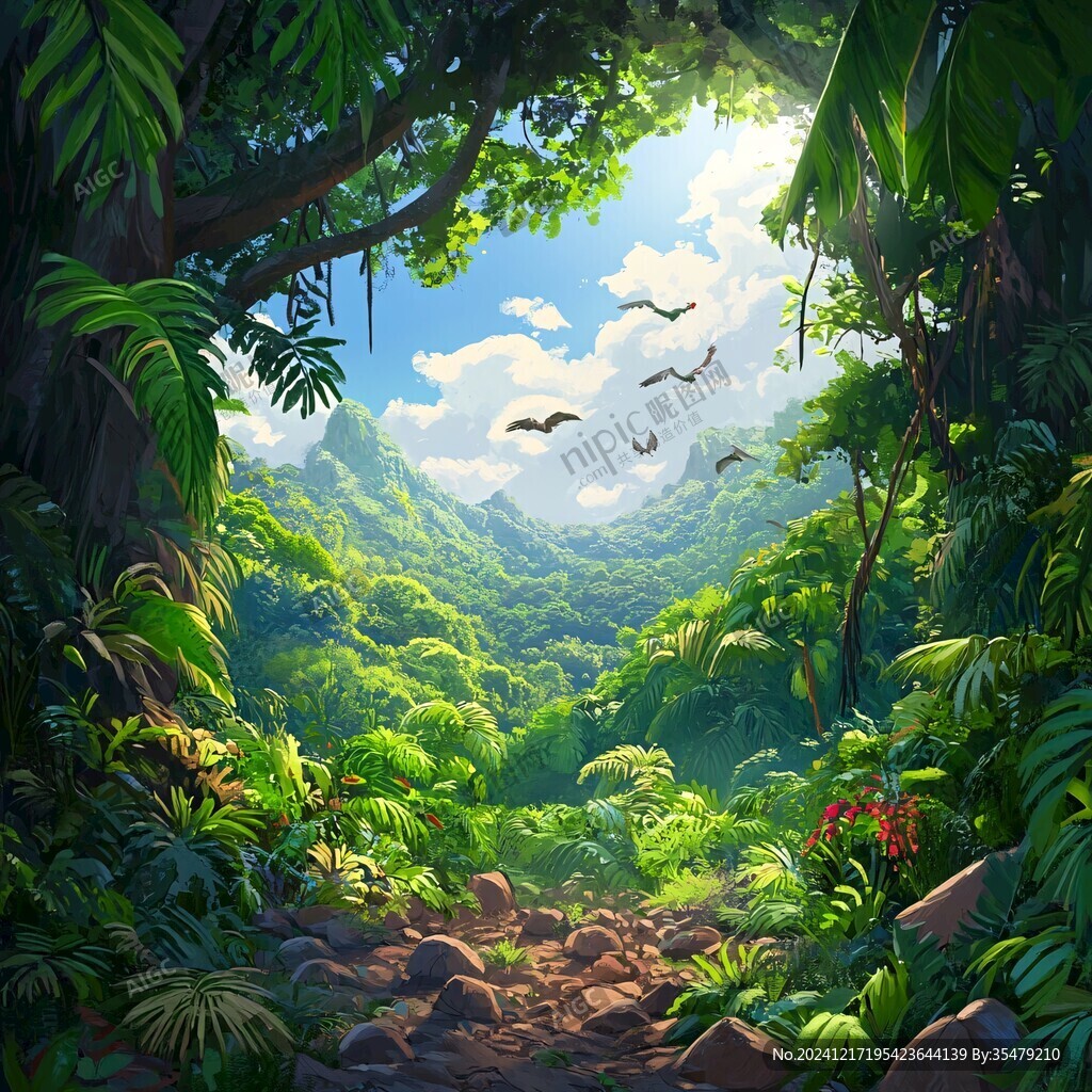 叢林大場(chǎng)景