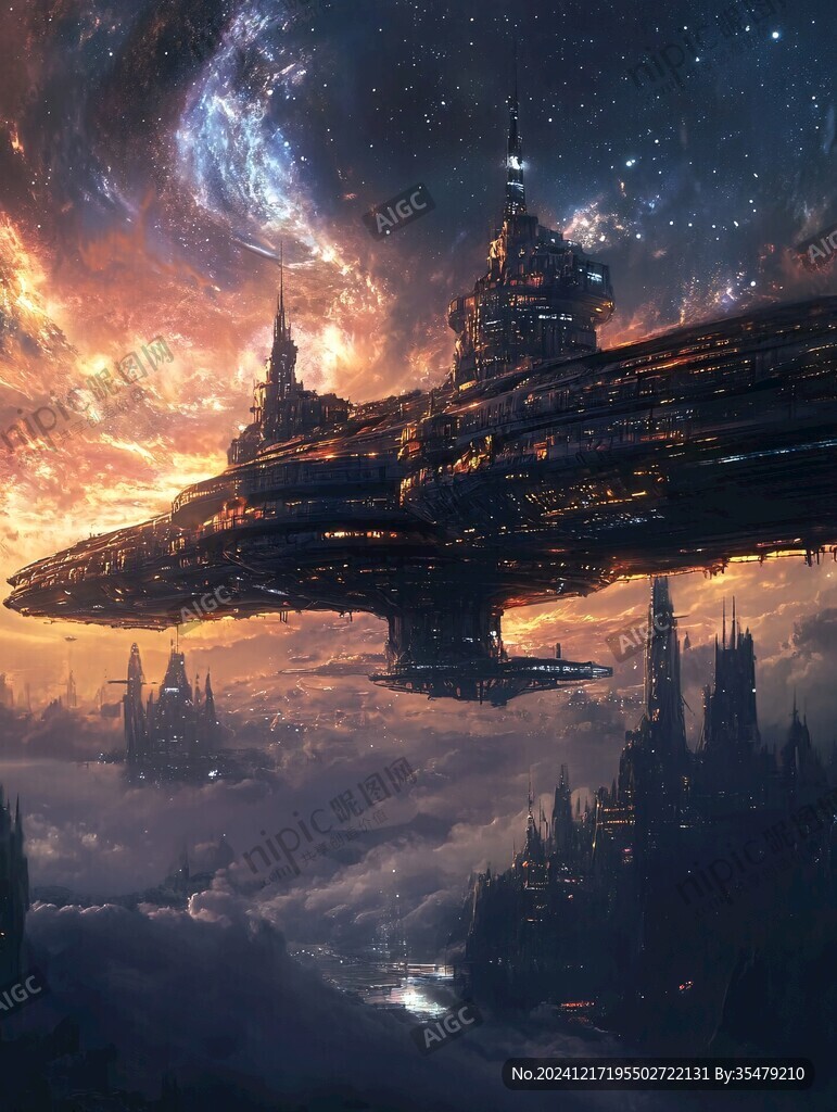科幻場景宇宙洪荒