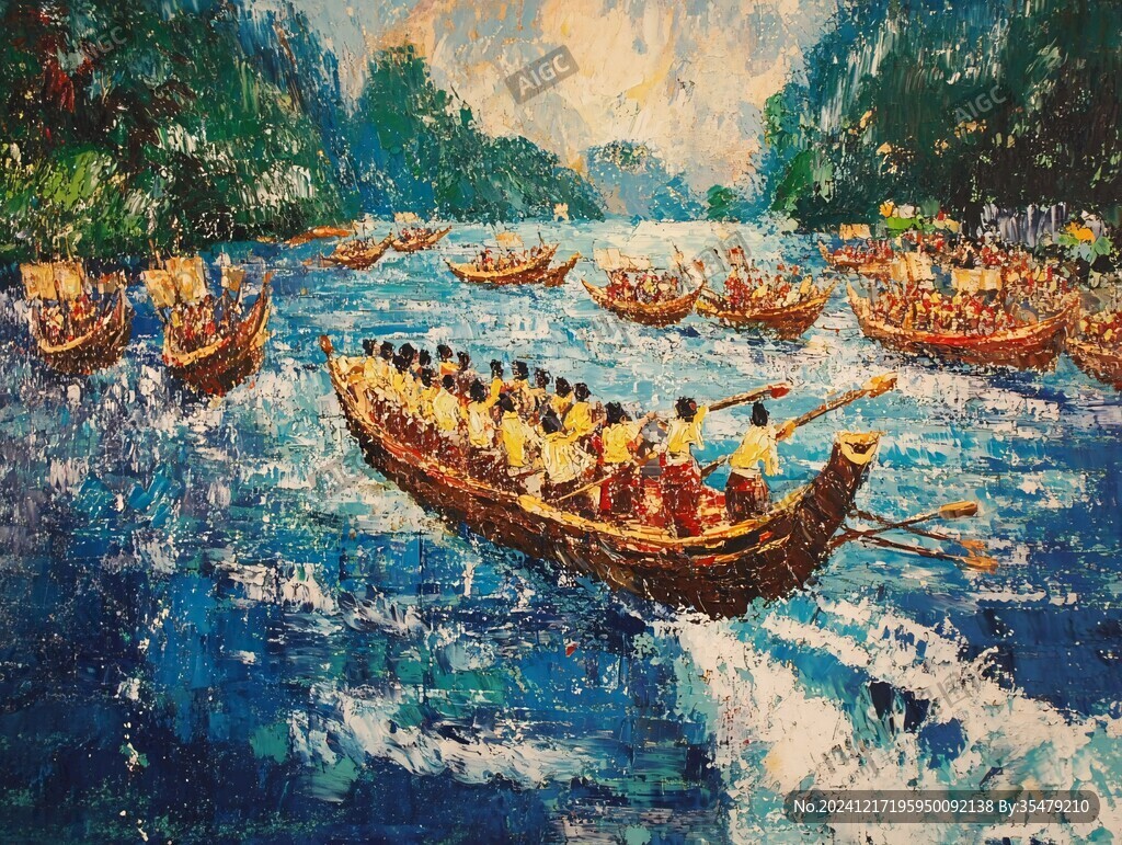 千島湖油畫
