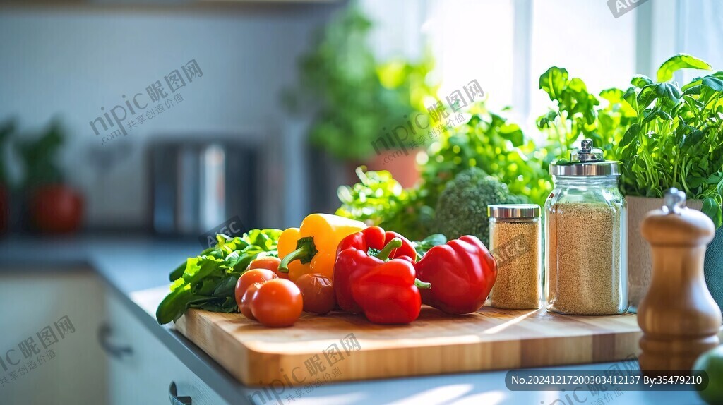 廚房蔬菜擺設