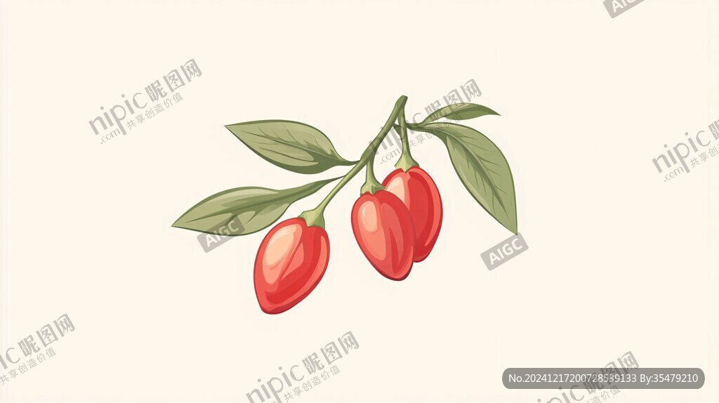 枸杞插畫設(shè)計