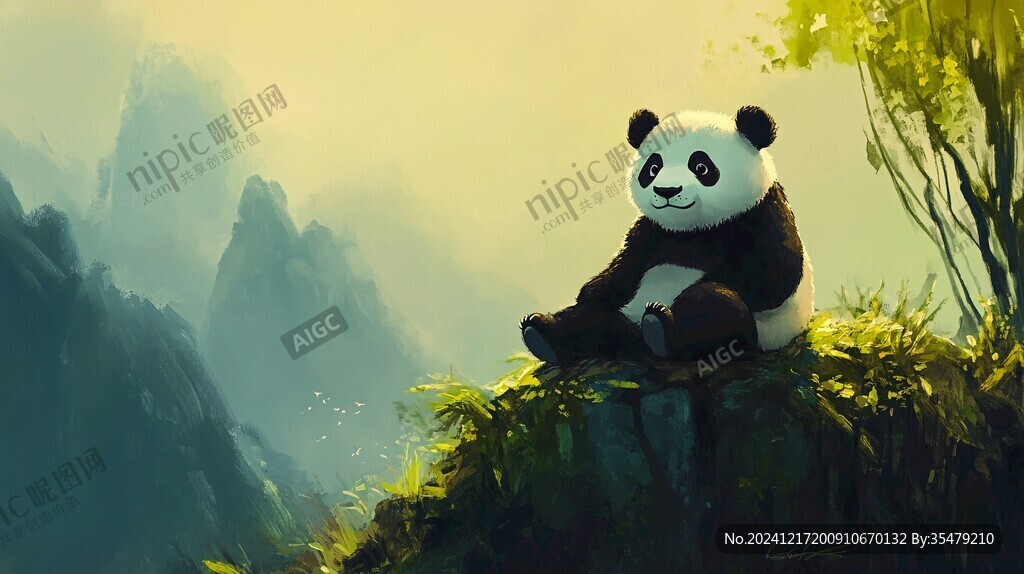 熊貓原創插畫