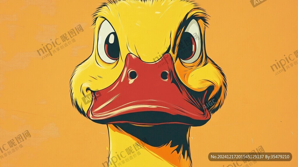 貪吃鴨插畫