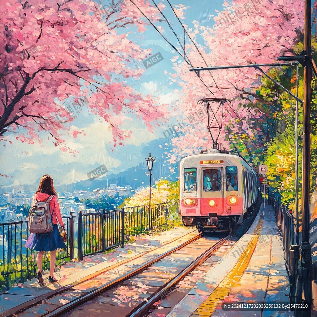 日系風(fēng)景插畫