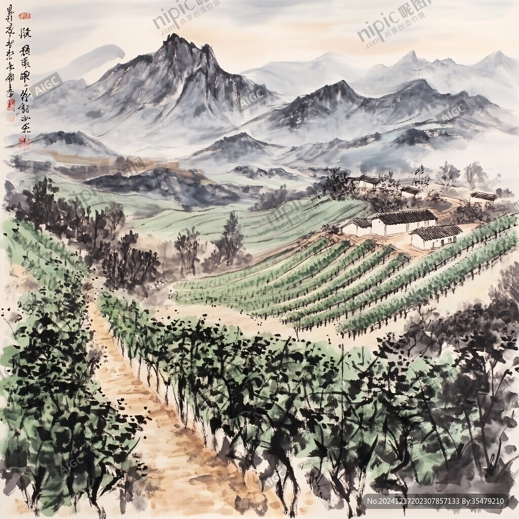 葡萄酒種植山水風(fēng)光