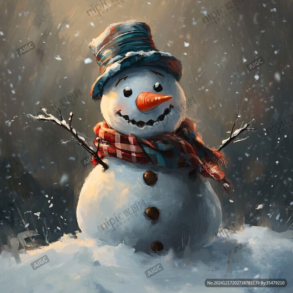 插畫雪人