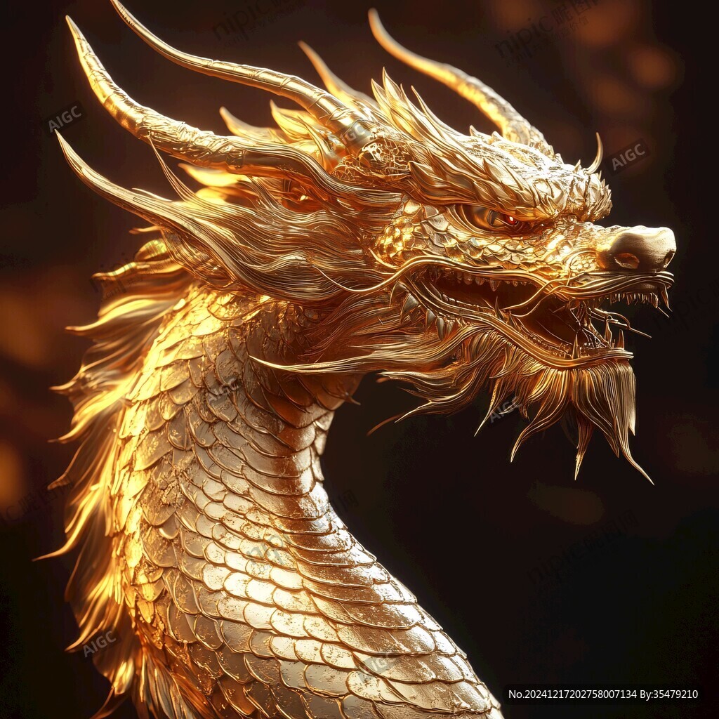 金色龍素材