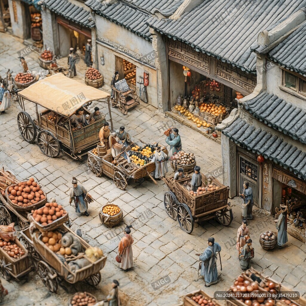 古代街市微縮模型