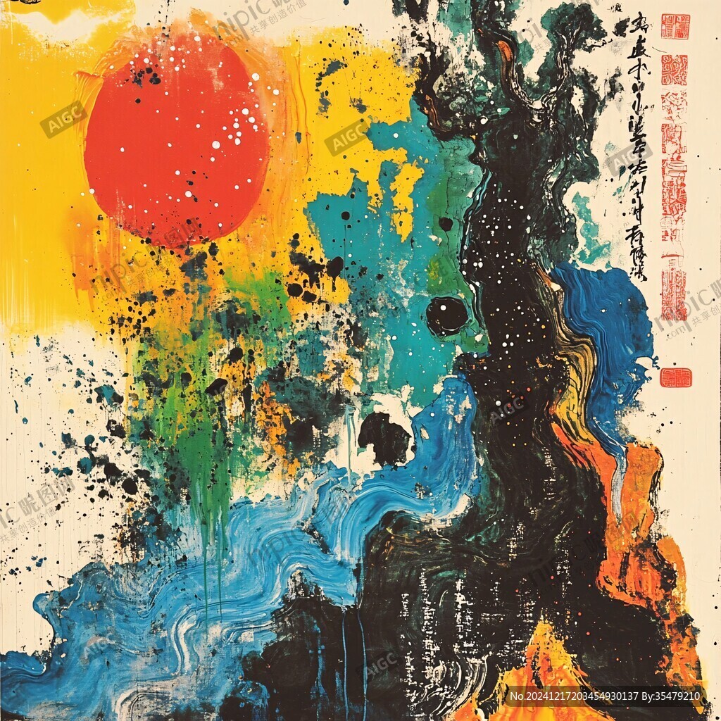 朱群抽象畫