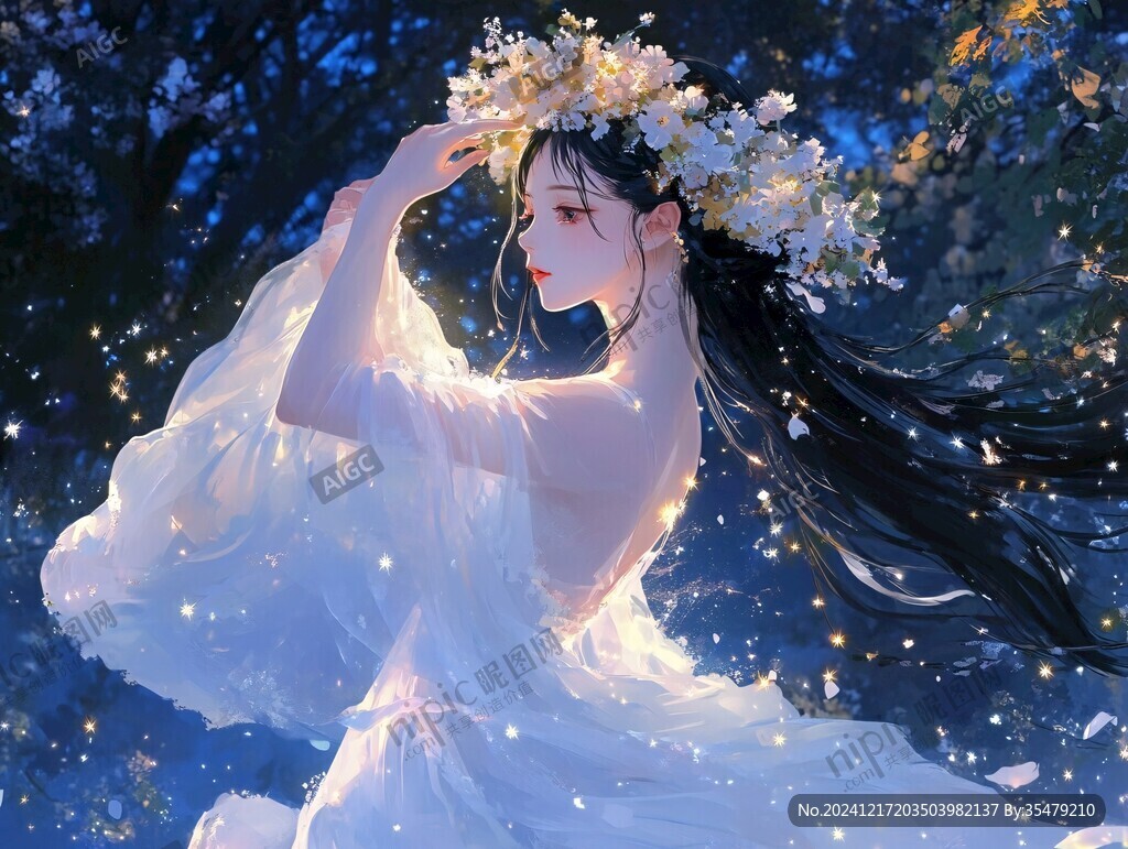 仙氣清冷少女壁紙圖片
