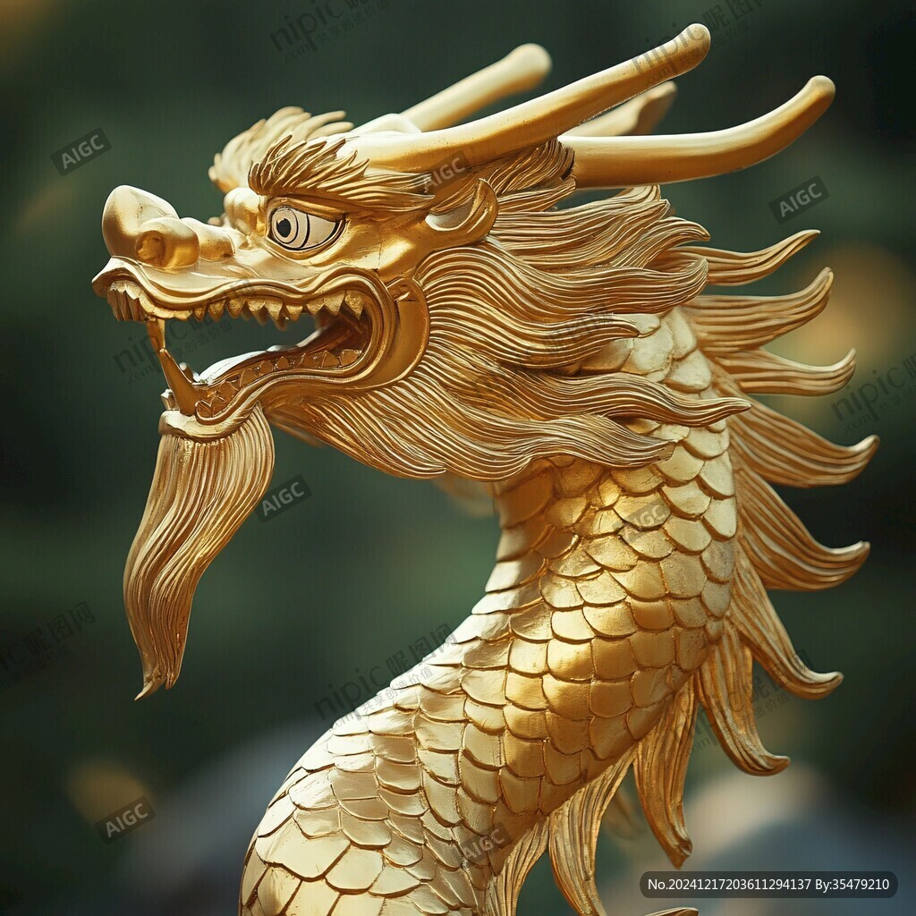 黃金龍擺件