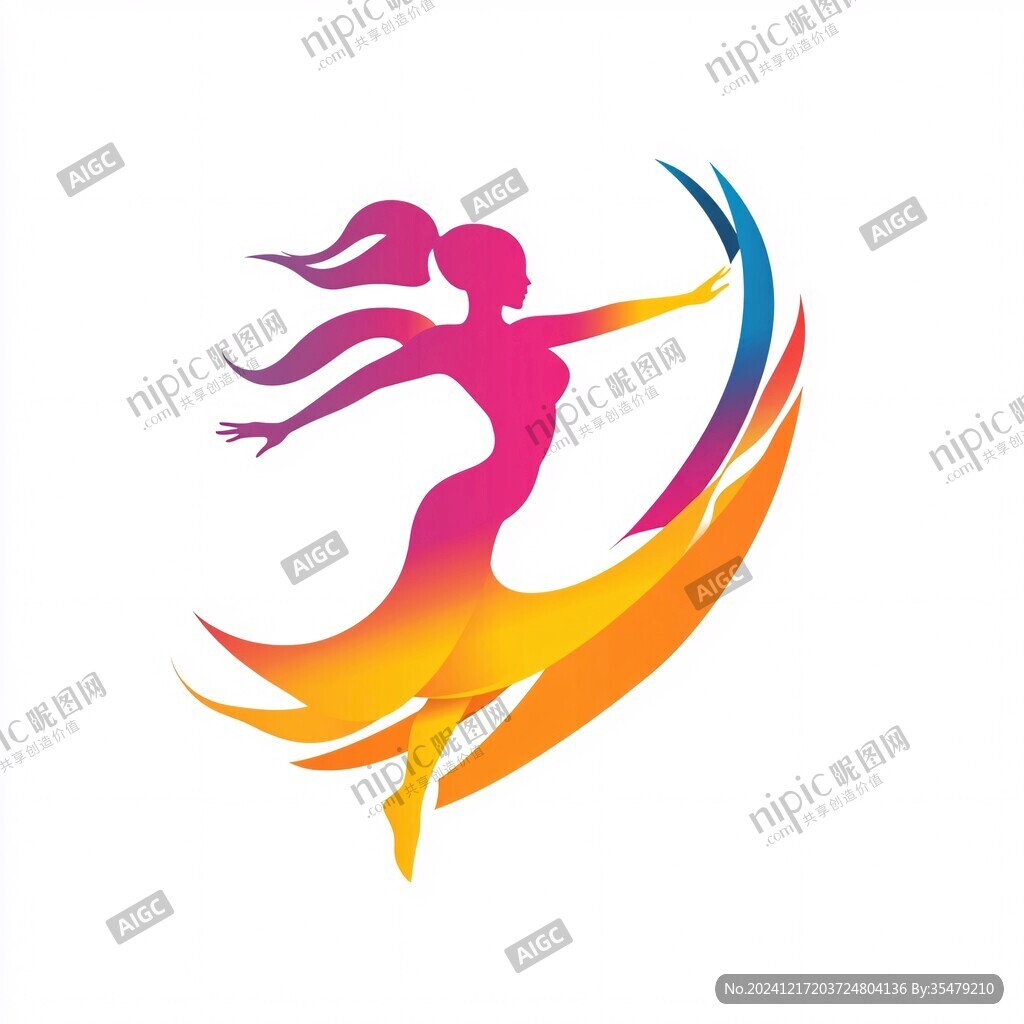 女人跳舞logo