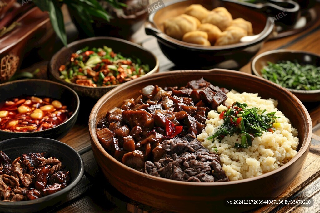 燒鹵拼盤銅鍋洋芋飯