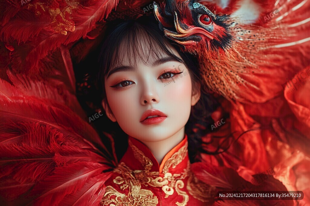古風(fēng)嫁衣美女