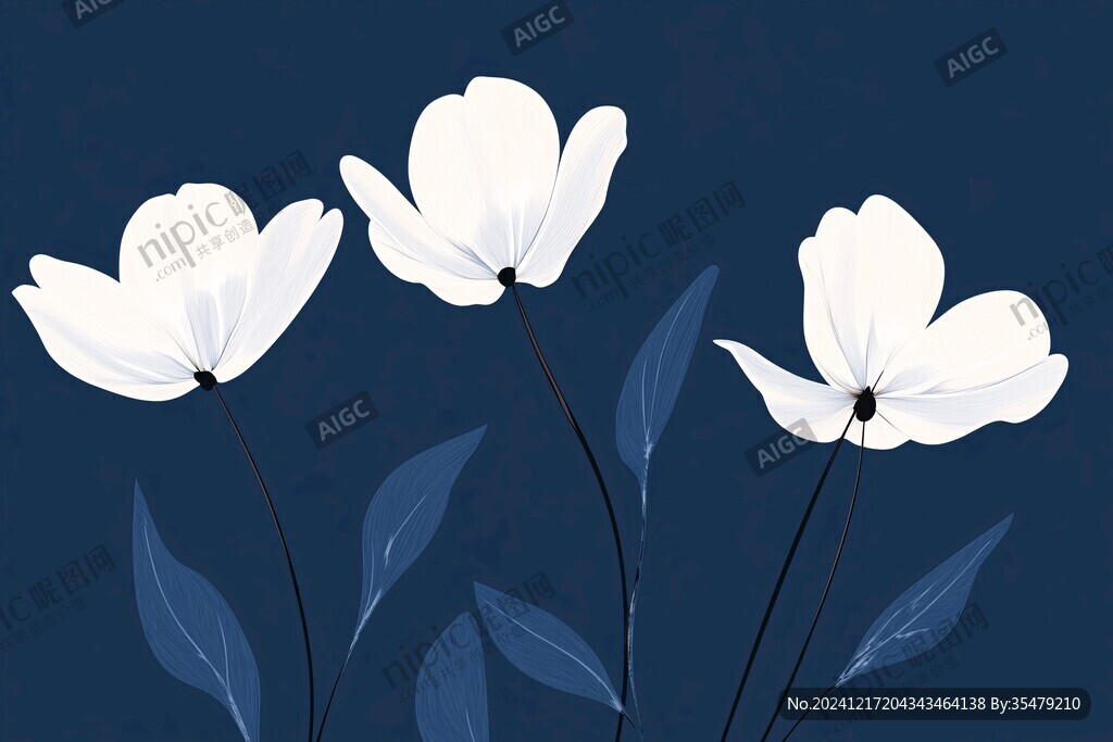 極簡(jiǎn)風(fēng)格花卉裝飾畫