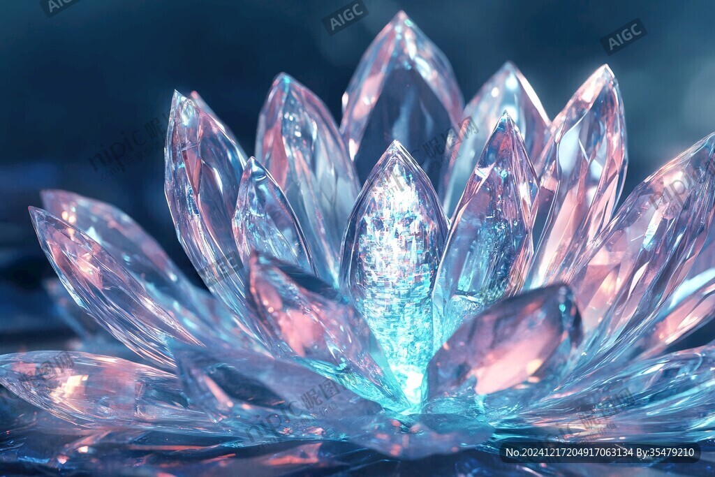 冰晶荷花