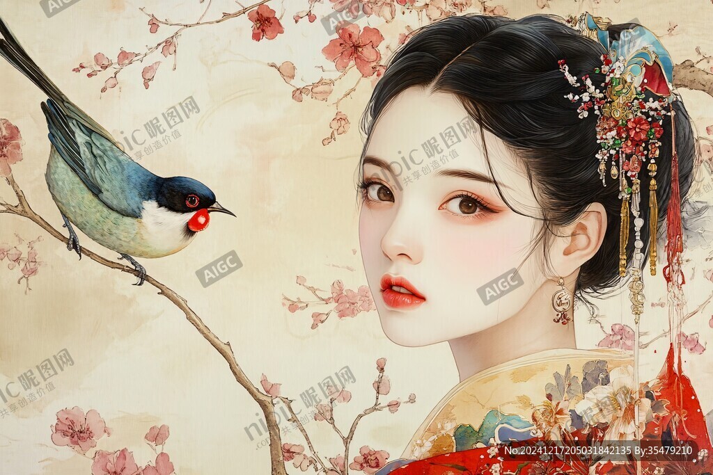 宮廷系列人物插畫