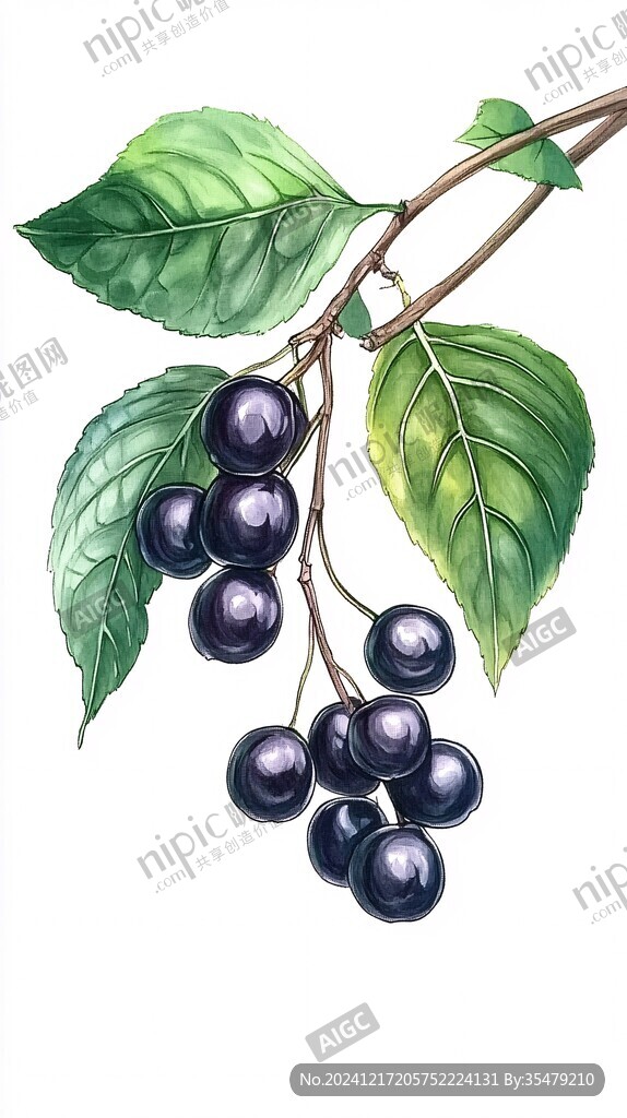 黑加侖葡萄干插畫(huà)