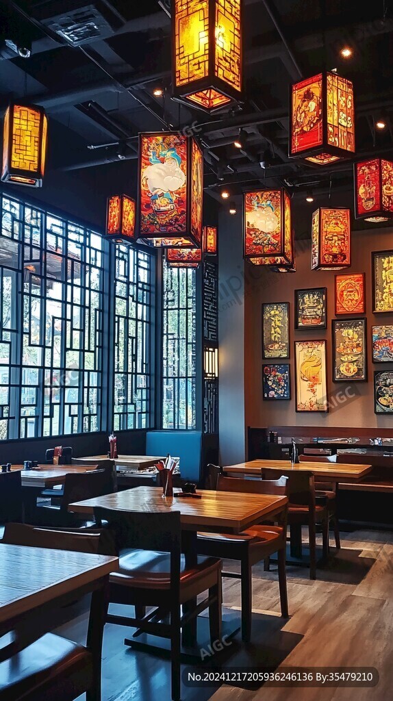 傳統文化餐飲店內景