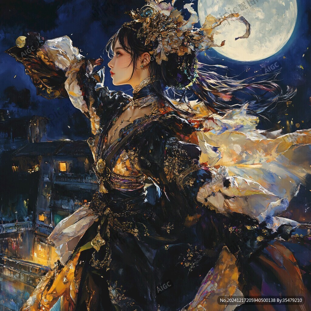 花好月圓賀圖
