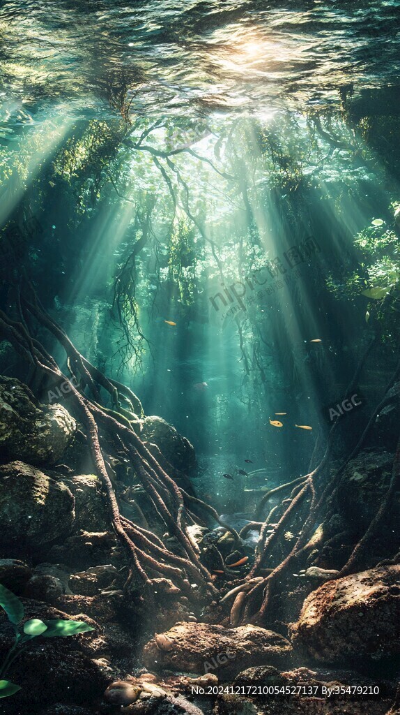水下的樹木