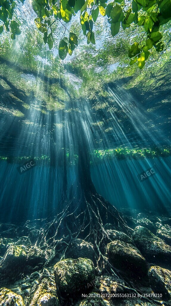 水下的樹木