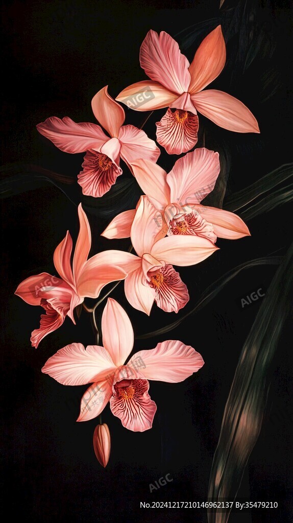 典雅蘭花裝飾畫