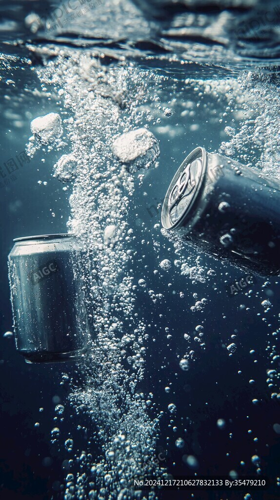 高清海洋之心氣泡水